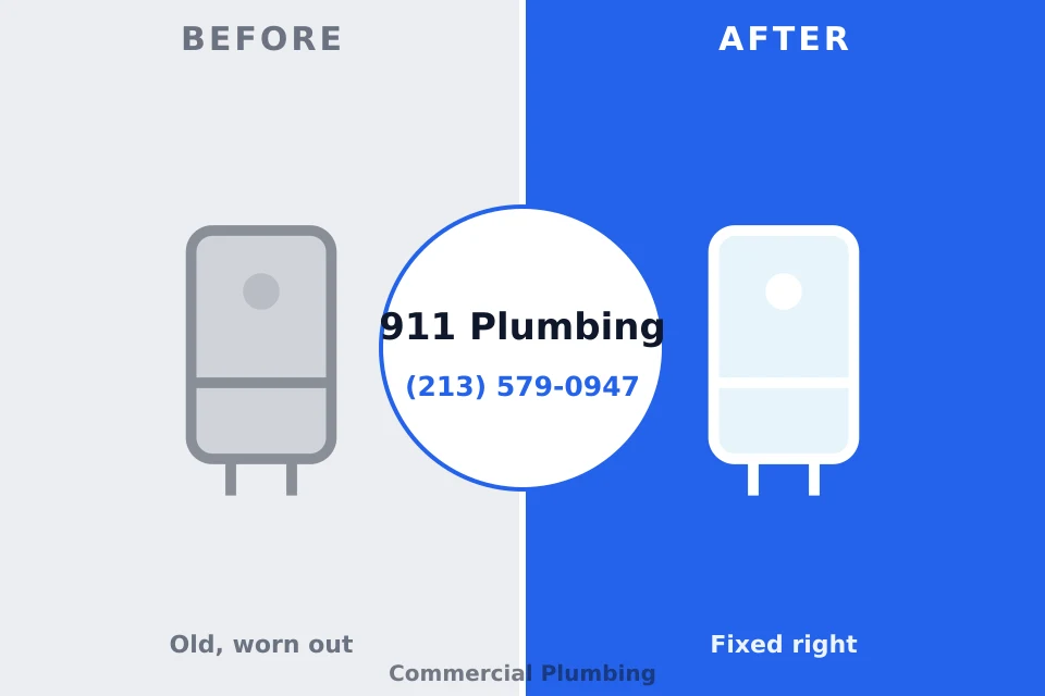 Before and after: plumbing repair Vernonia, OR